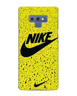 Чехол для Samsung Galaxy Note 9 с картинкой «Желтый текстурный Nike»