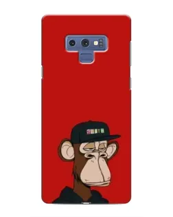 Чехол для Samsung Galaxy Note 9 с картинкой «Bored Ape — красный фон» Чехол для Samsung Galaxy Note 9 с картинкой «Bored Ape — красный фон»