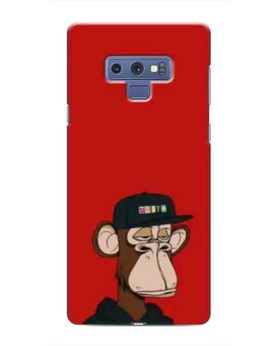 Чехол для Samsung Galaxy Note 9 с картинкой «Bored Ape — красный фон»