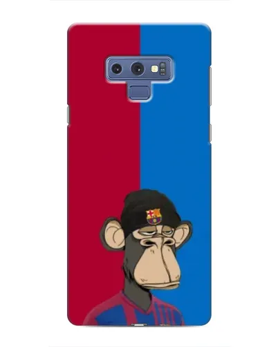 Чехол для Samsung Galaxy Note 9 с картинкой «Bored Ape — фанат Барсы»