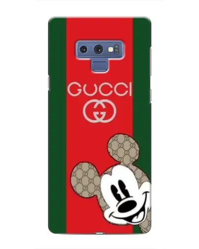 Чехол для Samsung Galaxy Note 9 с картинкой «Gucci — полосы и Микки» Чехол для Samsung Galaxy Note 9 с картинкой «Gucci — полосы и Микки»
