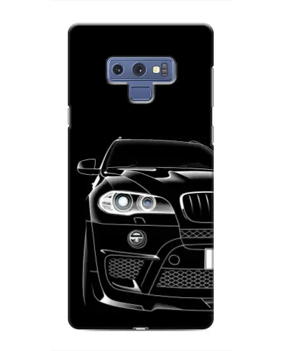 Чохол для Samsung Galaxy Note 9 з картинкою «Темний силует BMW»