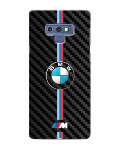 Чохол для Samsung Galaxy Note 9 з картинкою «Емблема BMW та карбон»