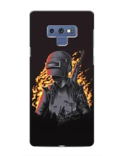 Чохол для Samsung Galaxy Note 9 з картинкою «PUBG — вогняний силует»