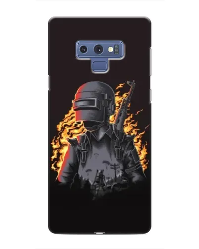 Чохол для Samsung Galaxy Note 9 з картинкою «PUBG — вогняний силует»