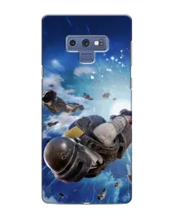 Чохол для Samsung Galaxy Note 9 з картинкою «Десант PUBG — стрибок»
