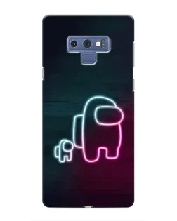 Чохол для Samsung Galaxy Note 9 з картинкою «Among Us неон-арт»
