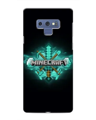 Чехол для Samsung Galaxy Note 9 с картинкой «Minecraft Diamond лого»