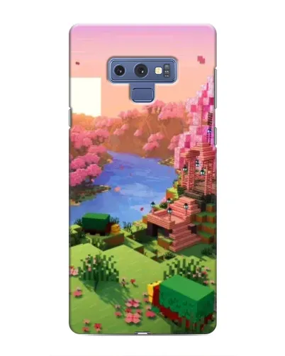 Чехол для Samsung Galaxy Note 9 с картинкой «Розовое дерево Minecraft»