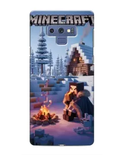 Чехол для Samsung Galaxy Note 9 с картинкой «Зимний Minecraft»