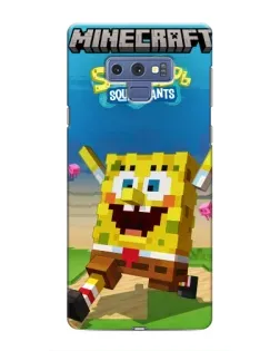 Чохол для Samsung Galaxy Note 9 з картинкою «Губка Боб Minecraft»