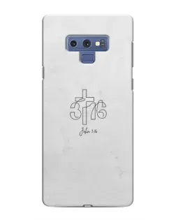 Чехол для Samsung Galaxy Note 9 с картинкой «Иоанна 3:16 Крест» Чехол для Samsung Galaxy Note 9 с картинкой «Иоанна 3:16 Крест»