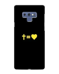 Чохол для Samsung Galaxy Note 9 з картинкою «Серце та Хрест»
