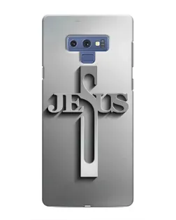 Чохол для Samsung Galaxy Note 9 з картинкою «Металевий хрест Jesus»