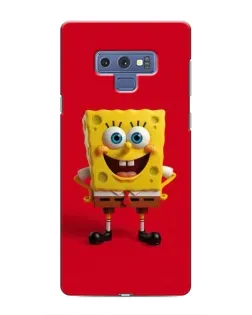 Чехол для Samsung Galaxy Note 9 с картинкой «Спанч Боб на красном»