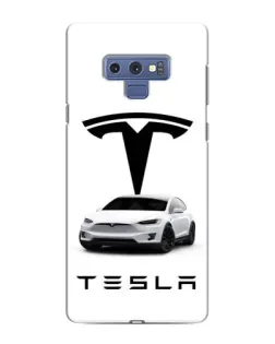 Чохол для Samsung Galaxy Note 9 з картинкою «Tesla White Style»