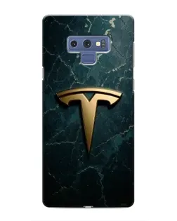 Чохол для Samsung Galaxy Note 9 з картинкою «Мармурова Tesla Gold»