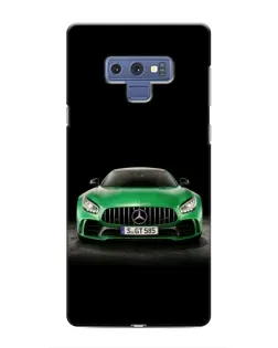 Чехол для Samsung Galaxy Note 9 с картинкой «Mercedes — неоновый лого»