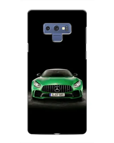 Чехол для Samsung Galaxy Note 9 с картинкой «Mercedes — неоновый лого»