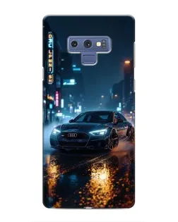 Чохол для Samsung Galaxy Note 9 з картинкою «Нічне місто та Audi»