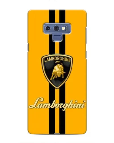 Чехол для Samsung Galaxy Note 9 с картинкой «Lamborghini Stripe желтый»