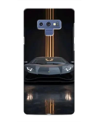Чехол для Samsung Galaxy Note 9 с картинкой «Lamborghini золотые линии»