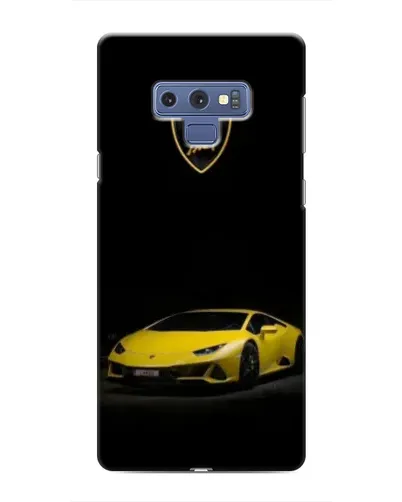 Чехол для Samsung Galaxy Note 9 с картинкой «Lamborghini желтый акцент»