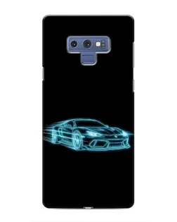 Чехол для Samsung Galaxy Note 9 с картинкой «Неоновый контур Lamborghini»