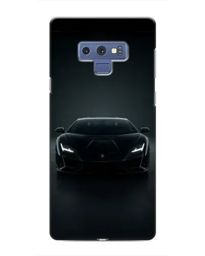 Чехол для Samsung Galaxy Note 9 с картинкой «Черный Lamborghini Aventador»