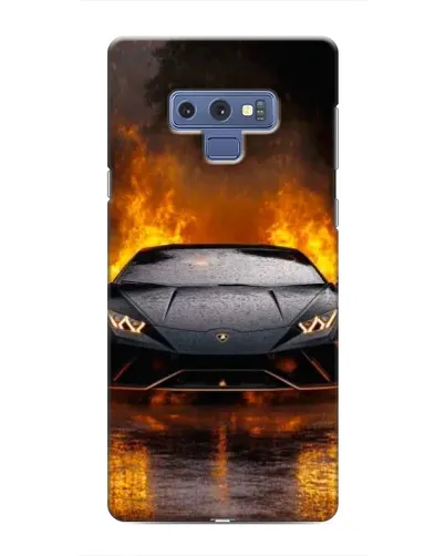 Чехол для Samsung Galaxy Note 9 с картинкой «Lamborghini в огне»