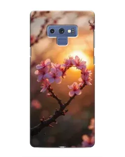 Чехол для Samsung Galaxy Note 9 с картинкой «Розовый цвет сердце на фоне заката» Чехол для Samsung Galaxy Note 9 с картинкой «Розовый цвет сердце на фоне заката»