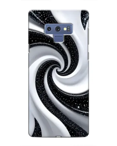 Чохол для Samsung Galaxy Note 9 з картинкою «Чорно-біла спіраль»
