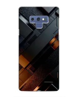 Чохол для Samsung Galaxy Note 9 з картинкою «Чорні геометричні блоки»