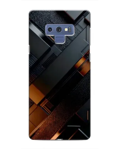 Чохол для Samsung Galaxy Note 9 з картинкою «Чорні геометричні блоки»