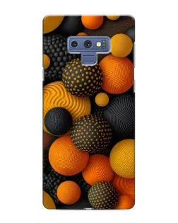 Чохол для Samsung Galaxy Note 9 з картинкою «Об'ємні помаранчеві сфери»