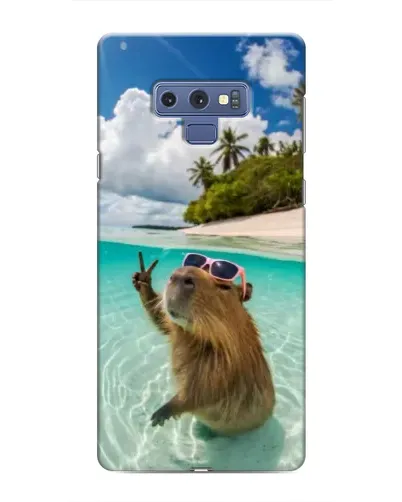 Чехол для Samsung Galaxy Note 9 с картинкой «Капибара на море»