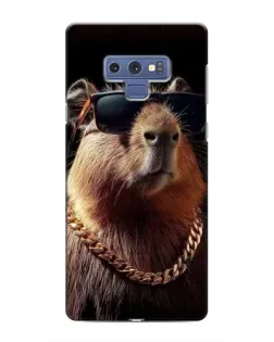 Чехол для Samsung Galaxy Note 9 с картинкой «Капибара золотая цепь» Чехол для Samsung Galaxy Note 9 с картинкой «Капибара золотая цепь»