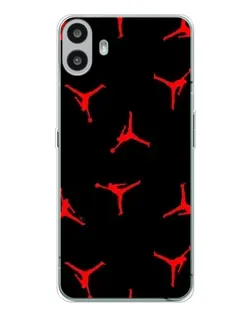 Чехол для Nothing CMF Phone 1 с картинкой «Jordan Red Pattern» Чехол для Nothing CMF Phone 1 с картинкой «Jordan Red Pattern»