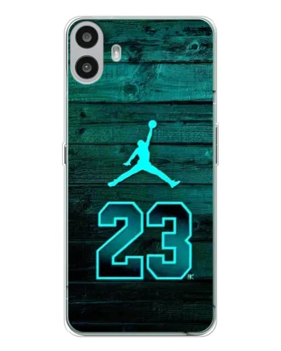 Чехол для Nothing CMF Phone 1 с картинкой «Jordan Cyan 23»