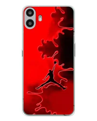 Чехол для Nothing CMF Phone 1 с картинкой «Jordan Red Smoke»