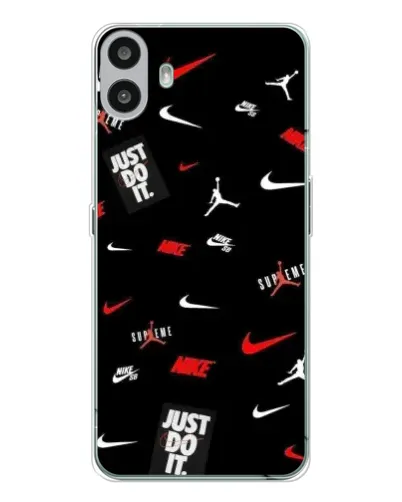 Чехол для Nothing CMF Phone 1 с картинкой «Nike Mix Pattern»