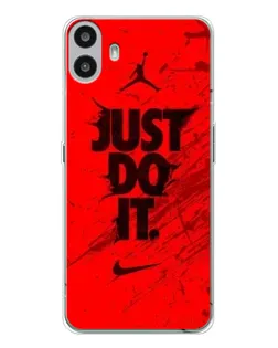 Чехол для Nothing CMF Phone 1 с картинкой «Nike Just Do It» Чехол для Nothing CMF Phone 1 с картинкой «Nike Just Do It»
