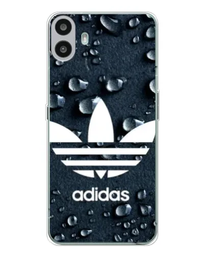 Чехол для Nothing CMF Phone 1 с картинкой «Adidas Trefoil Blue»