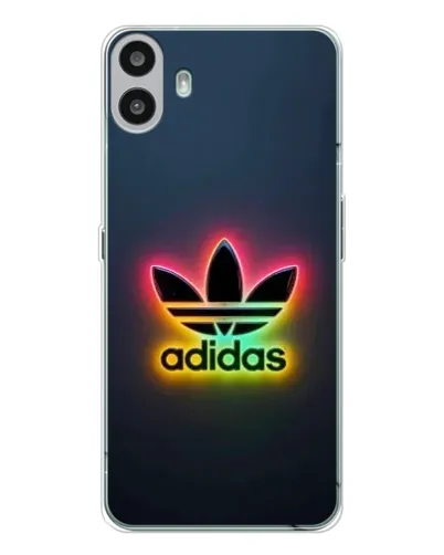 Чехол для Nothing CMF Phone 1 с картинкой «Неоновый Adidas»
