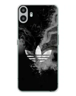 Чехол для Nothing CMF Phone 1 с картинкой «Абстрактный дым Adidas»