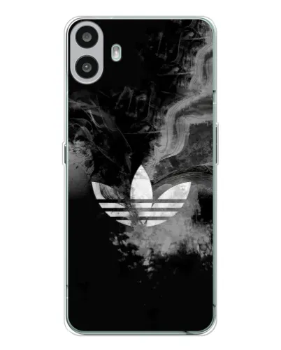 Чехол для Nothing CMF Phone 1 с картинкой «Абстрактный дым Adidas»