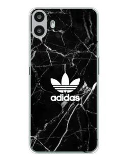 Чехол для Nothing CMF Phone 1 с картинкой «Белый мрамор Adidas»