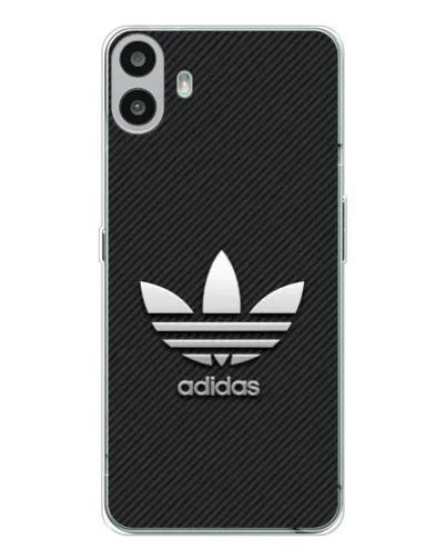 Чехол для Nothing CMF Phone 1 с картинкой «Adidas Карбоновая текстура»