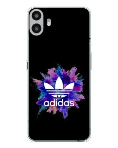 Чехол для Nothing CMF Phone 1 с картинкой «Взрыв красок Adidas»