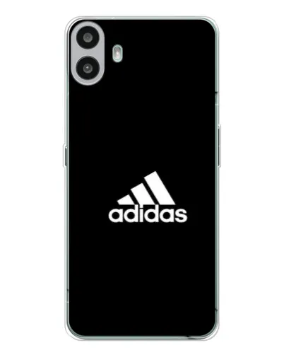 Чехол для Nothing CMF Phone 1 с картинкой «Черная классика Adidas»